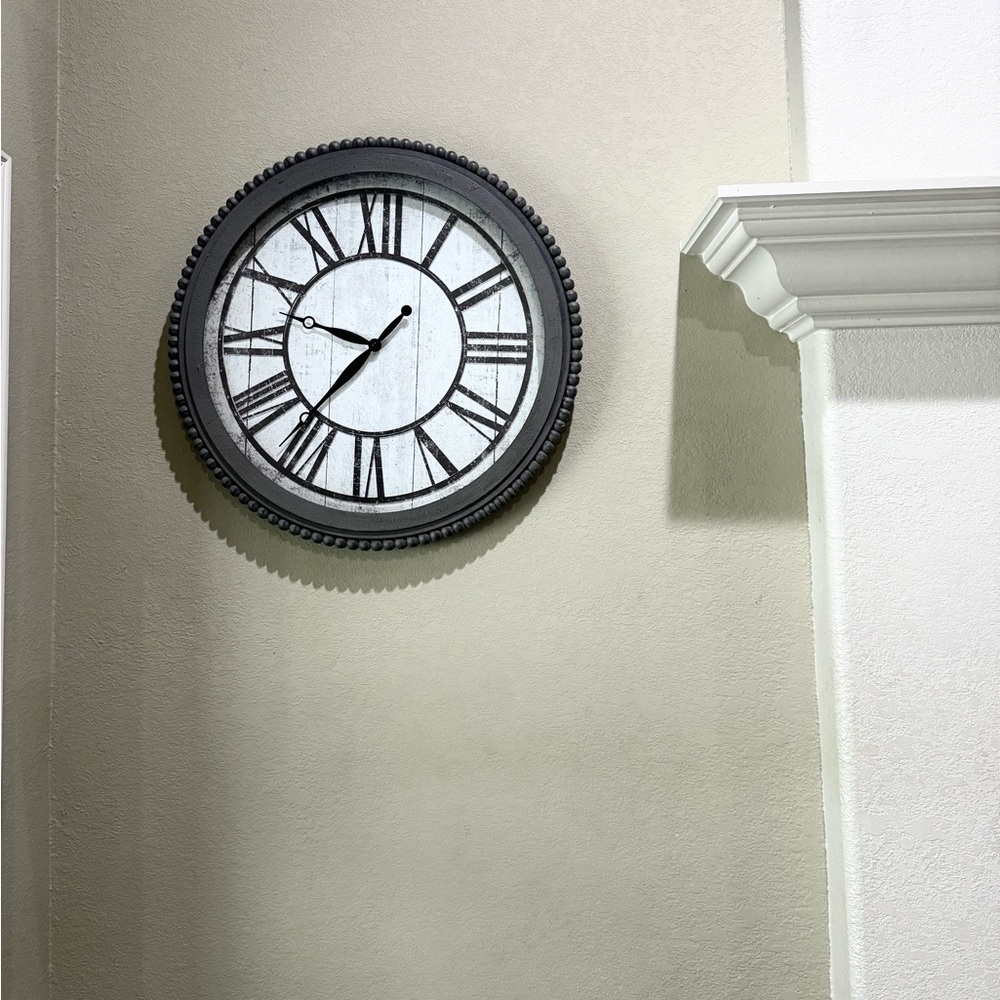 Classic Black and White Wall Clock